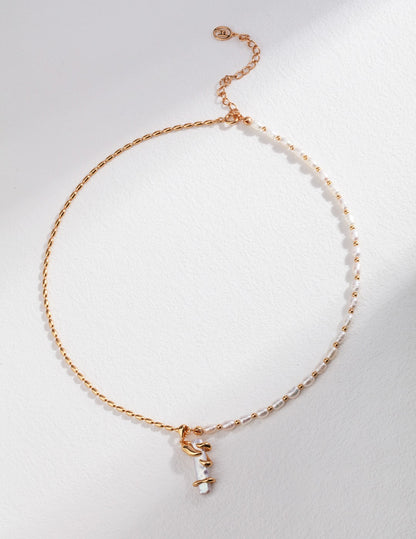 Elegant Sterling Silver Baroque Pearl Necklaces